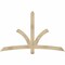 Ekena Millwork Davenport Rough Sawn Timber Gable Bracket, Douglas Fir, 72"W x 45"H x 2"D x 4"F, 15/12 Pitch GBW072X45X0204DAV00RDF - alternate 1